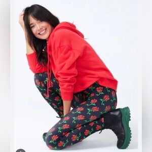 Terez Fresh Floral DuoKnit Leggings (NWT) $139